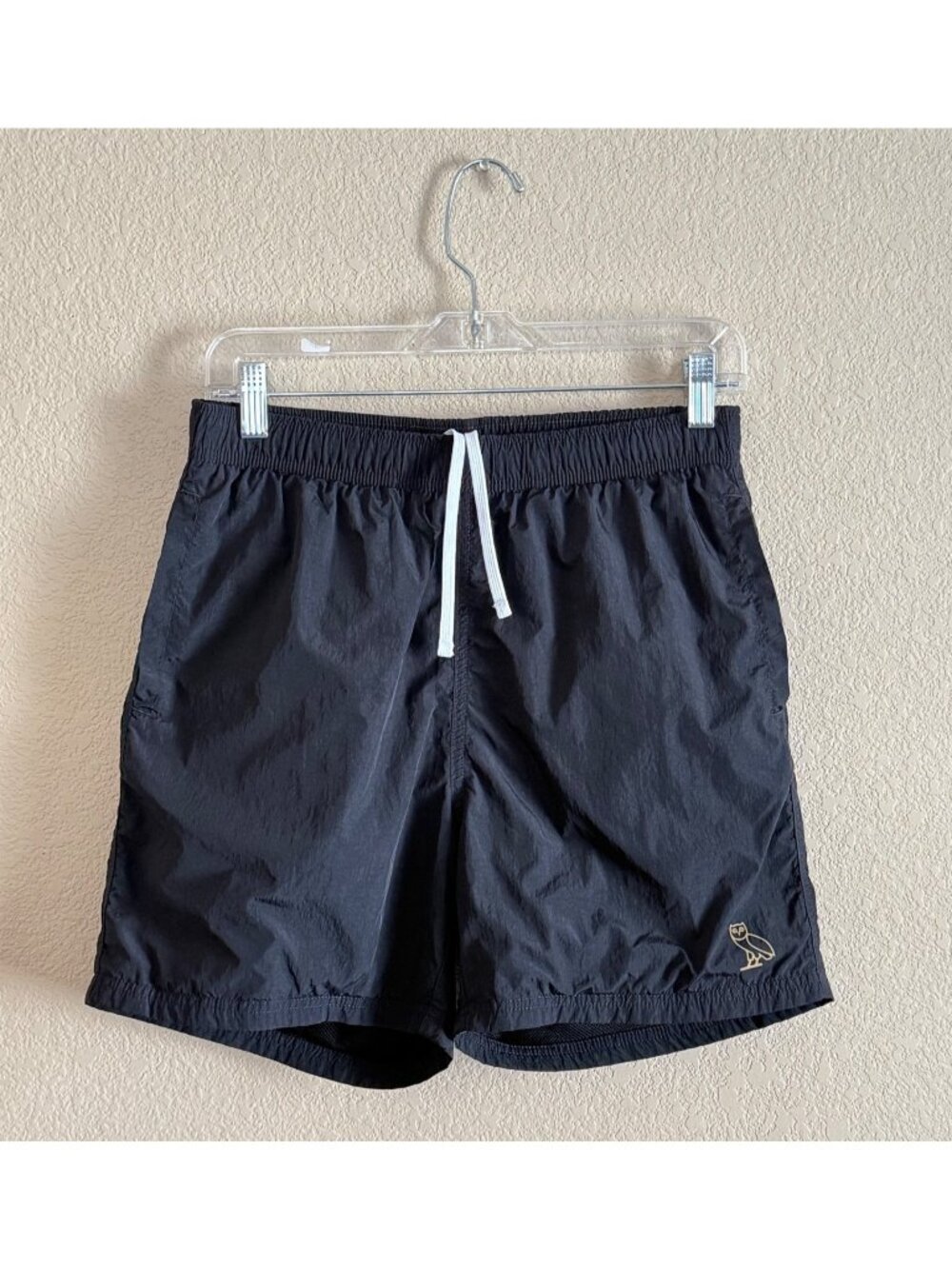 OVO October's Very Own DRAKE Men's Pull-On Nylon Shorts Black